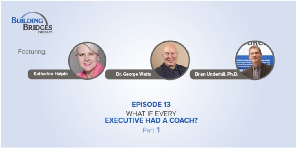 podcast feature image: What if Every Executive Had a Coach? by TLT Coaching & Top Line Talent LLC; Building Bridges Podcast